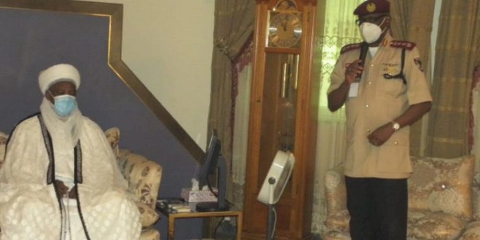 Corps Marshal Visits Sultan Of Sokoto Palace