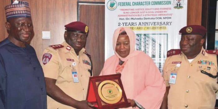 Ag. Corps Marshal Visits Federal Character Commission HQ.